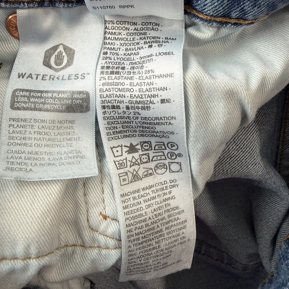 Levis Big E Mens Straight‎ Leg Jeans Waterless Men's Size 38X30 - Picture 6 of 12
